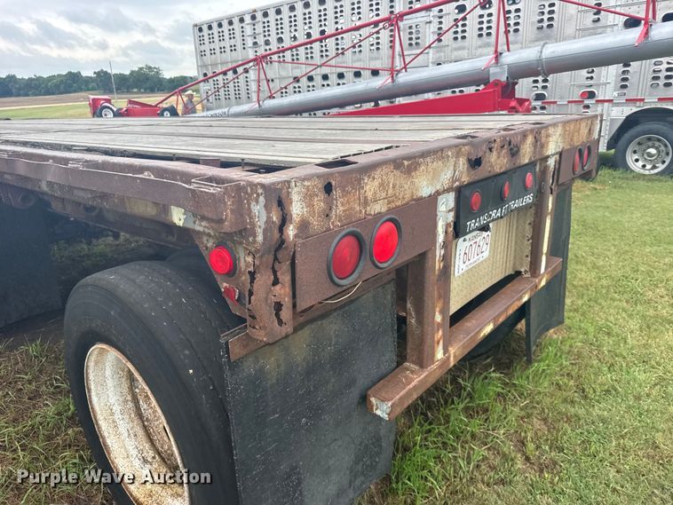 image for item DY3078 1988 Transcraft flatbed trailer
