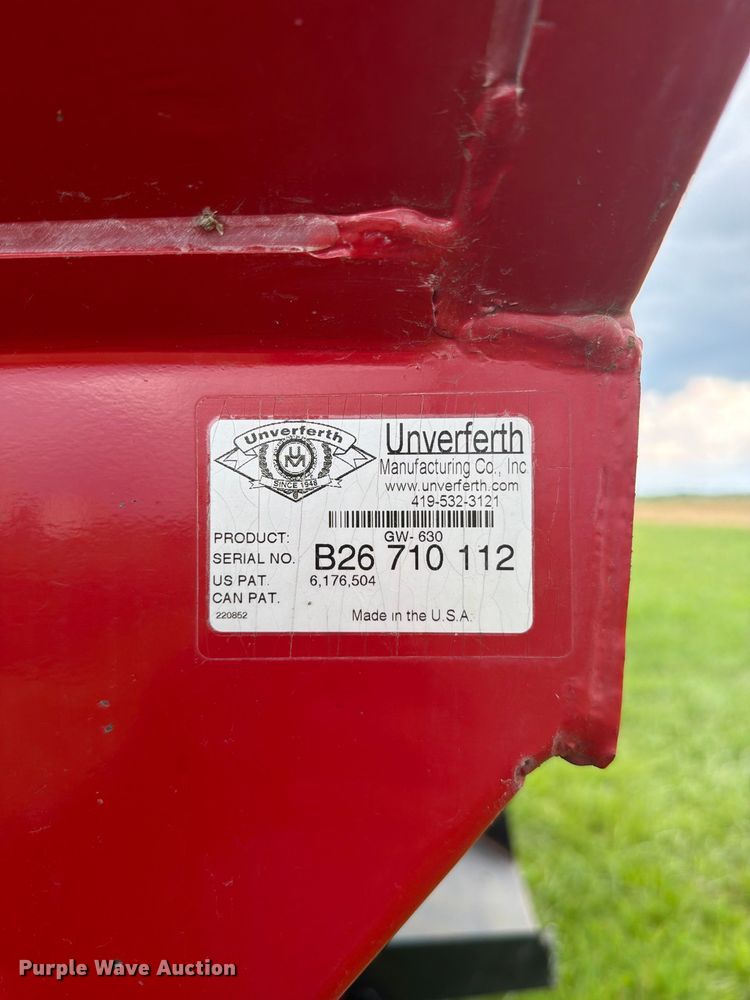 image for item EO8630 Unverferth GW-630 gravity wagon