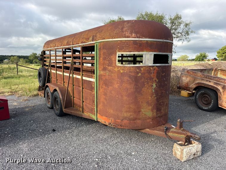 image for item ET0121 Shop Built livestock trailer