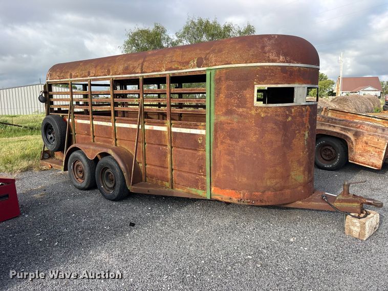 image for item ET0121 Shop Built livestock trailer