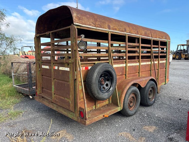 image for item ET0121 Shop Built livestock trailer