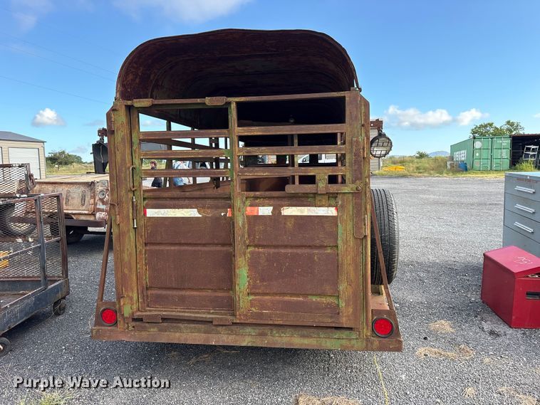 image for item ET0121 Shop Built livestock trailer