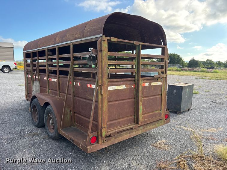 image for item ET0121 Shop Built livestock trailer