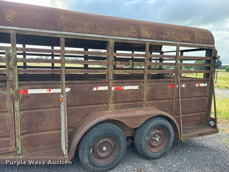 image for item ET0121 Shop Built livestock trailer