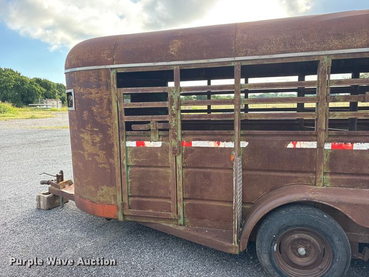 image for item ET0121 Shop Built livestock trailer