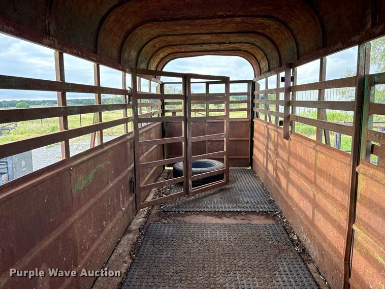 image for item ET0121 Shop Built livestock trailer