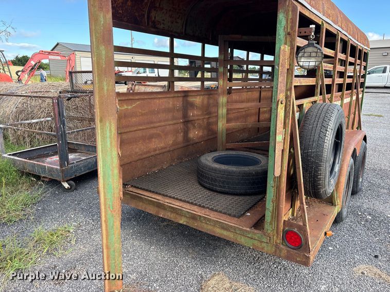 image for item ET0121 Shop Built livestock trailer