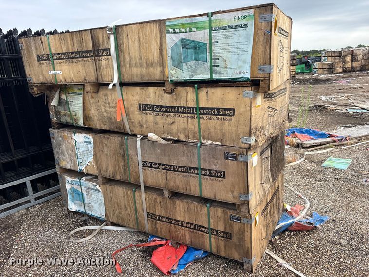 (4) Valley Pioneer MSC1220F livestock sheds