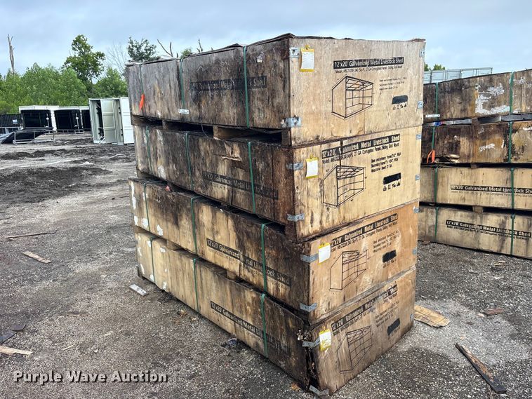 (4) Valley Pioneer MSC1220F livestock sheds