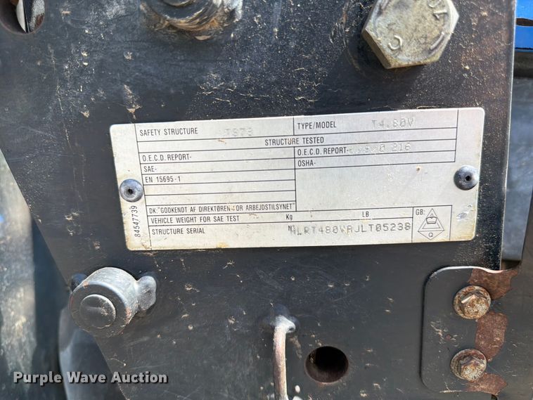 image for item ET0699 2018 New Holland T4.80V MFWD tractor