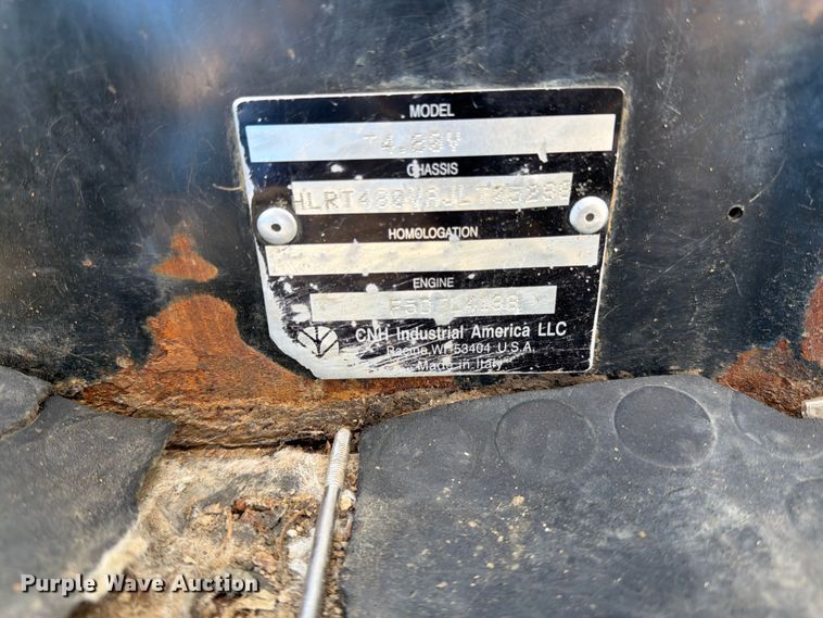 image for item ET0699 2018 New Holland T4.80V MFWD tractor