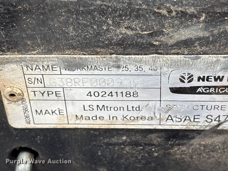 image for item ET0708 2018 New Holland Workmaster 35 MFWD tractor