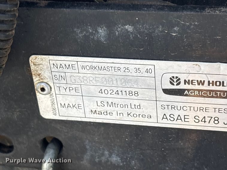 image for item ET0712 New Holland Workmaster 35 MFWD tractor
