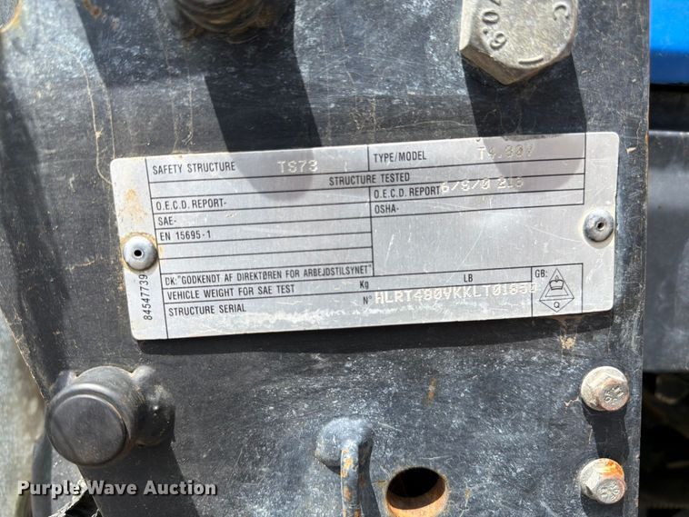 image for item ET0713 2019 New Holland T4.80V MFWD tractor