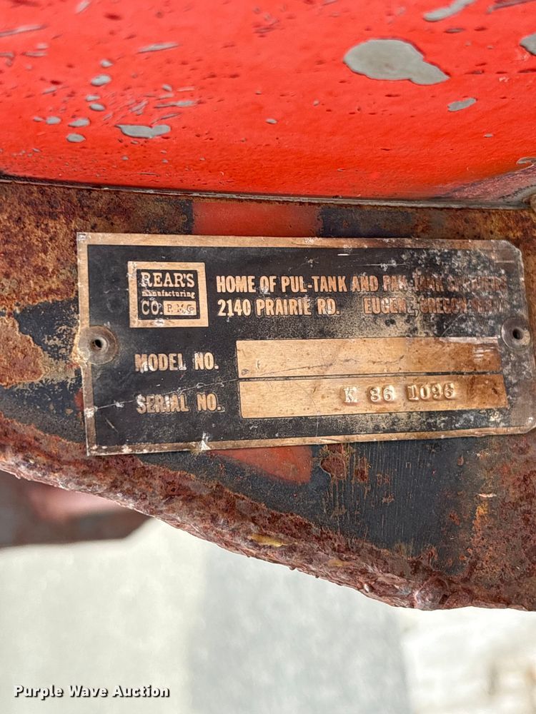 image for item ET0729 REARS maintenance tank