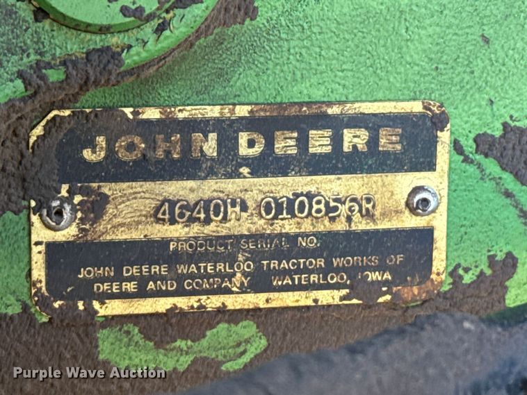 image for item EW4048 1979 John Deere 4640 tractor