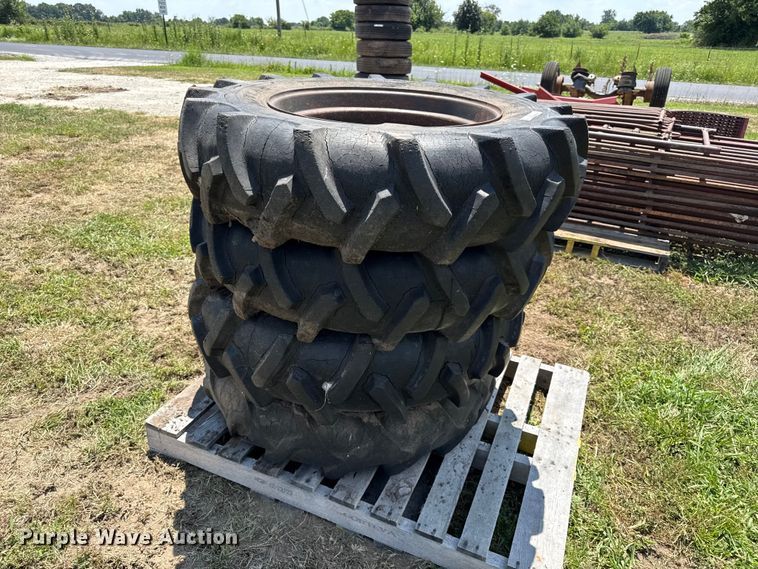 image for item EX2104 (4) Good year 11-24.5 tires and wheels