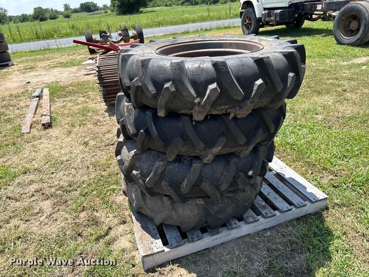 image for item EX2104 (4) Good year 11-24.5 tires and wheels