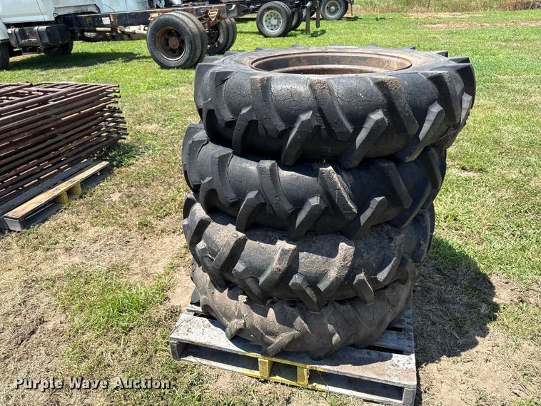 image for item EX2104 (4) Good year 11-24.5 tires and wheels