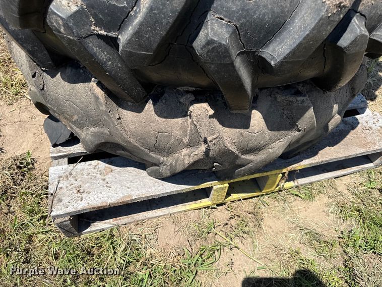 image for item EX2104 (4) Good year 11-24.5 tires and wheels