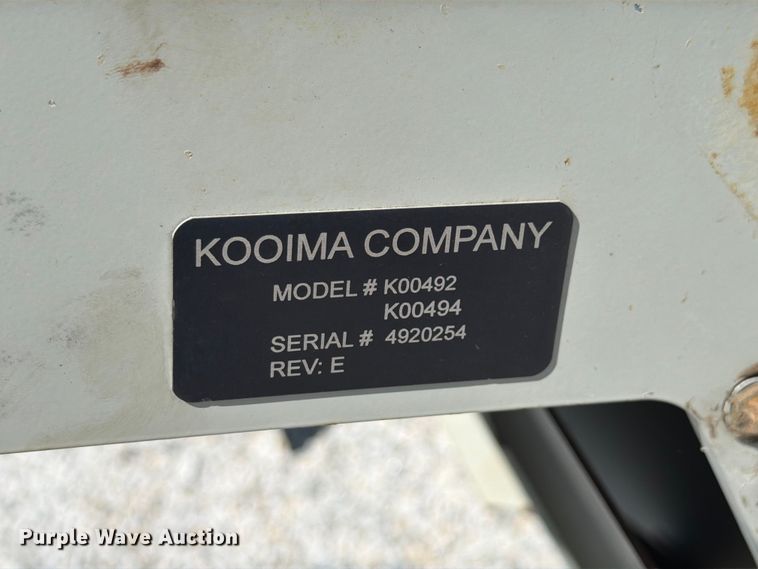 image for item EX4573 Kooima Co. K00492, K000494 harvester adaptor
