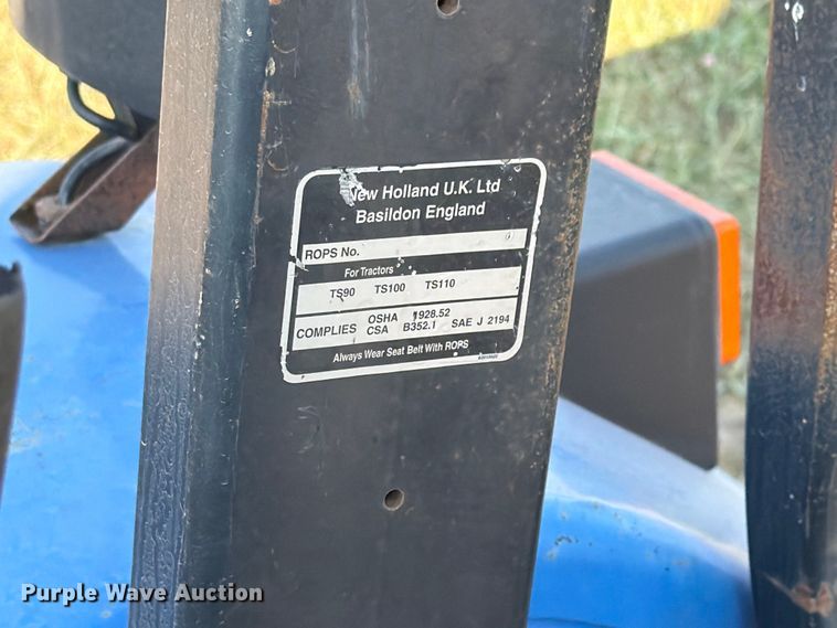image for item EX4579 2001 New Holland TS100 MFWD tractor