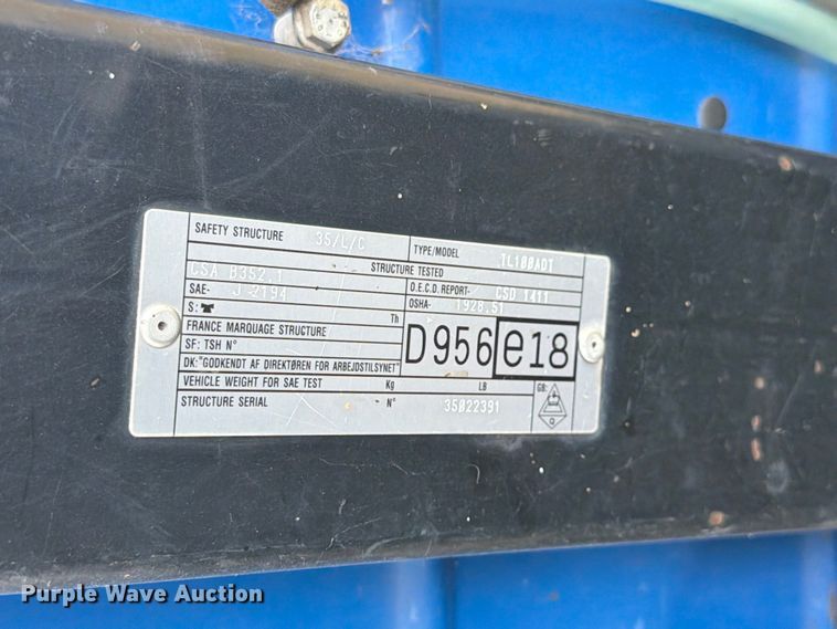 image for item EX4590 2007 New Holland TL100A MFWD tractor