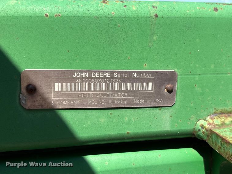 image for item FC1912 John Deere 980 field cultivator