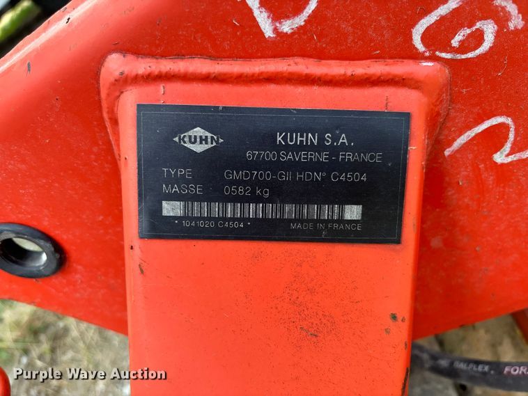 image for item FC1960 Kuhn GMD700-GII HDN disc mower