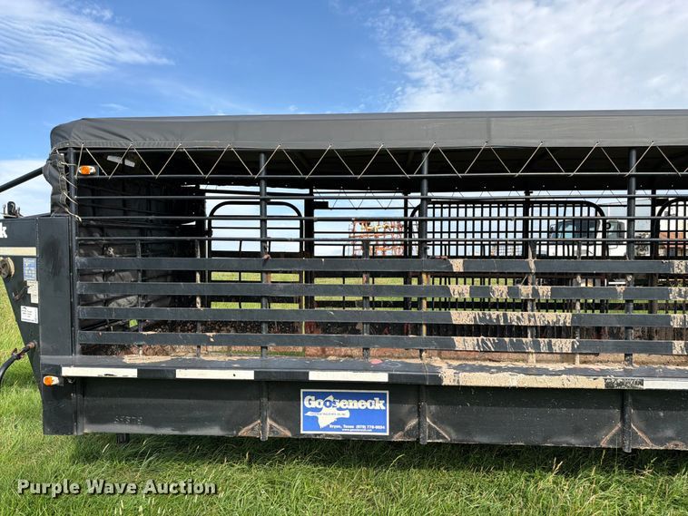 image for item FK3117 2015 Gooseneck Trailer Mfg. Co. Inc. B781T livestock trailer