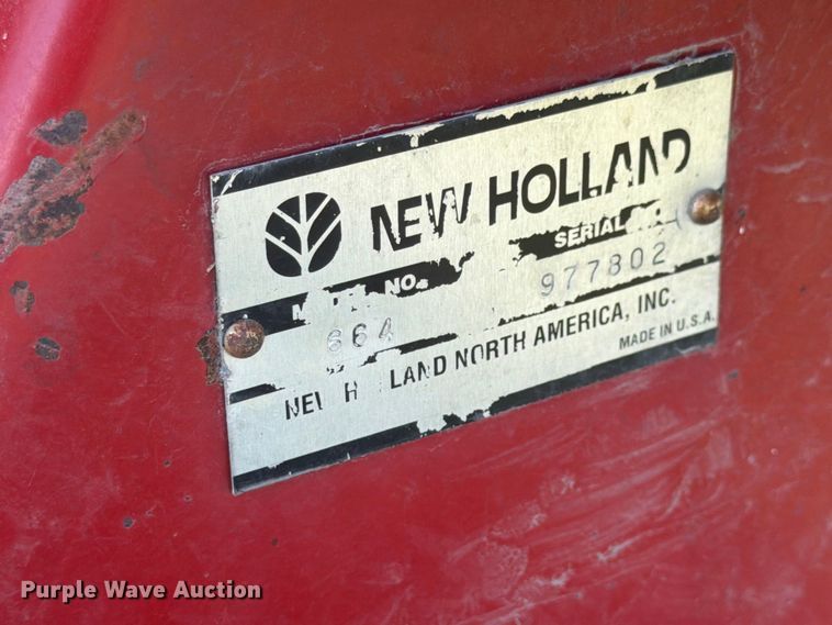 image for item FK4085 1998 New Holland 664 round baler