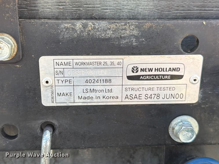 image for item FK4534 2018 New Holland Workmaster 35 MFWD tractor