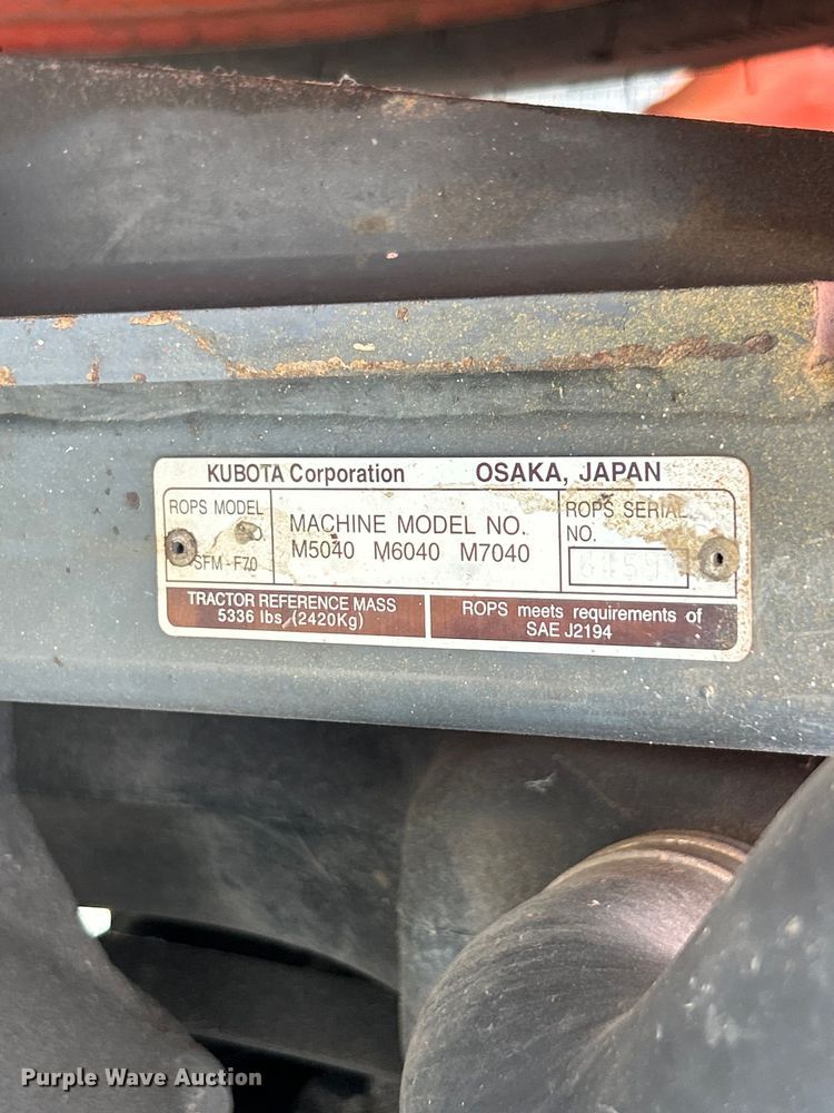 image for item FT6014 Kubota M5040 tractor