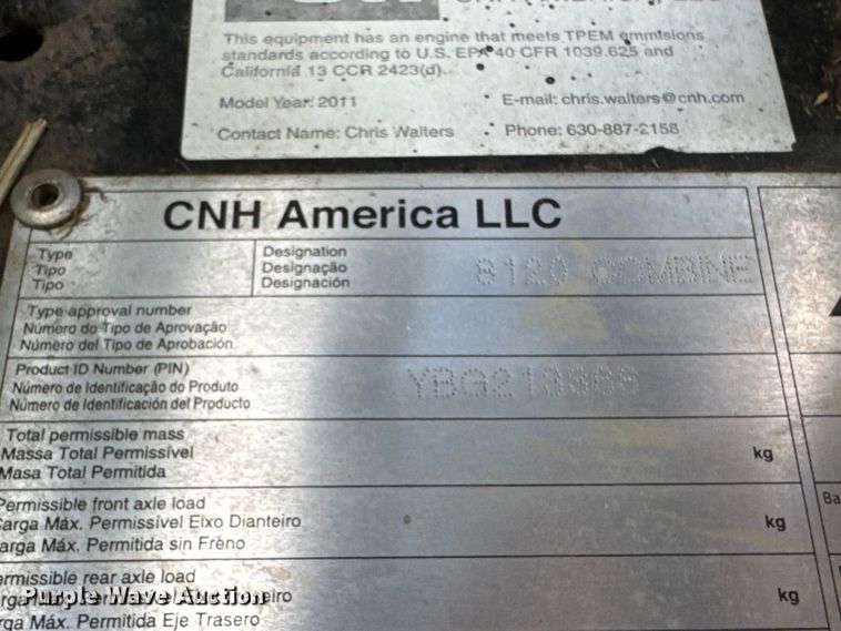 image for item MZ9704 2011 Case IH 8120 Axial Flow combine