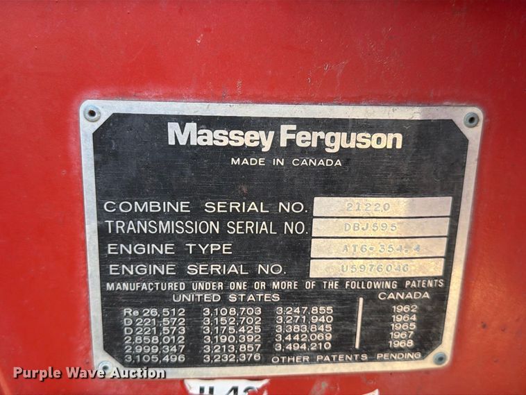 image for item MZ9737 Massey Ferguson 750 combine