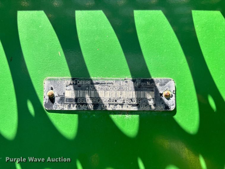 image for item YA3888 2009 John Deere 4730 sprayer