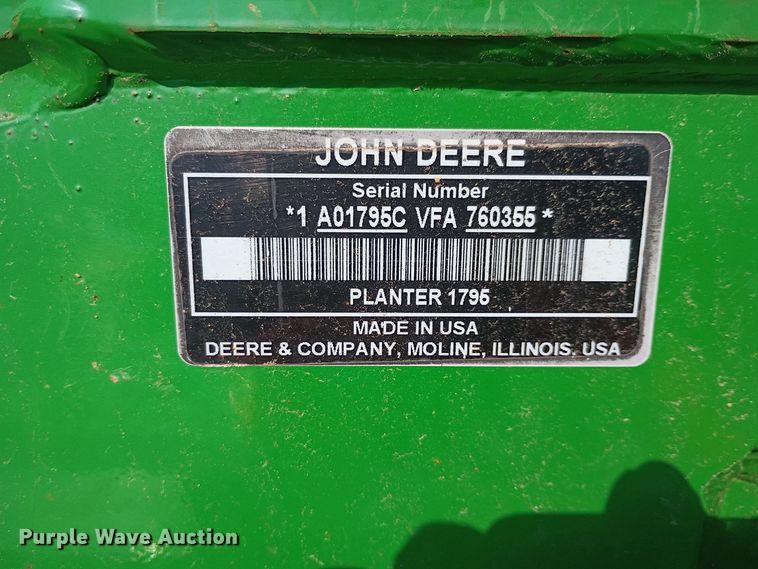 image for item YA4488 2015 John Deere 1795 split row planter
