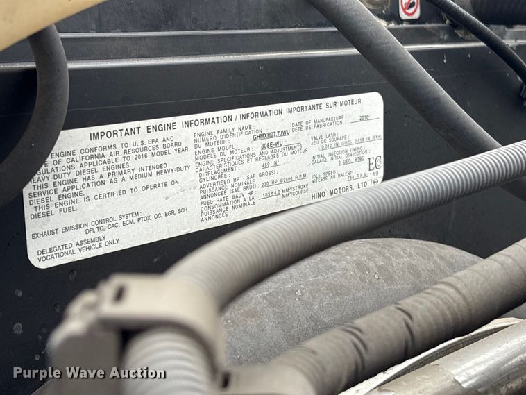 image for item DT2914 2017 Hino 268 refrigerated truck
