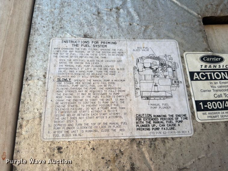 image for item DV8519 1984 Great Dane Trailers refrigerated van trailer