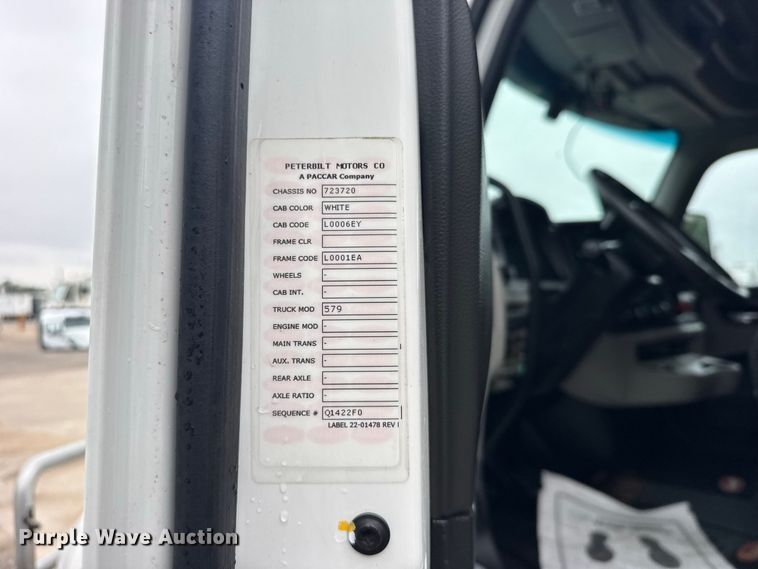 image for item DY3145 2025 Peterbilt 579 semi truck