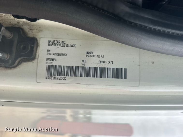 image for item DY3148 2014 International Prostar 122 semi truck