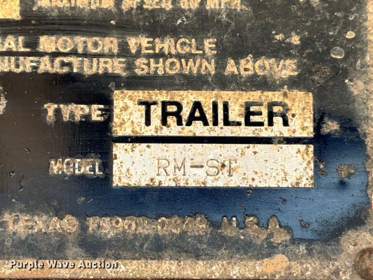 image for item ED5397 1997 Lufkin RM-ST flatbed trailer