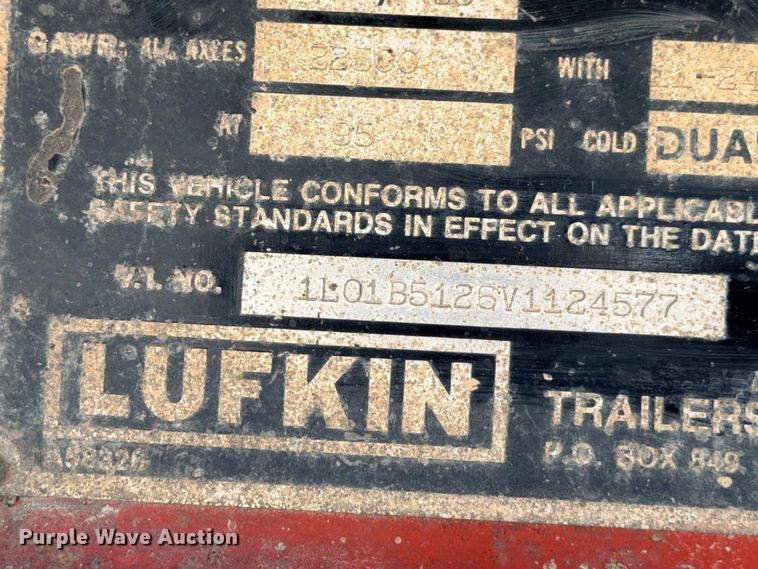 image for item ED5397 1997 Lufkin RM-ST flatbed trailer