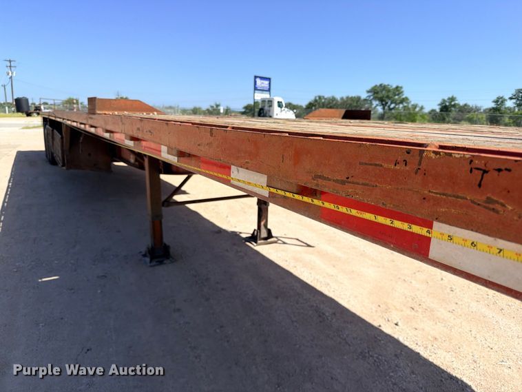 image for item ED5398 1998 Lufkin RM-ST flatbed trailer