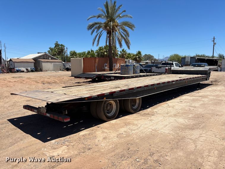 image for item EL2493 2009 Landoll Corporation Tran45 drop tilt deck equipment trailer