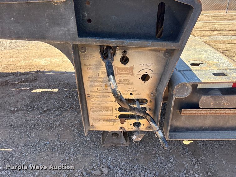 image for item EL2493 2009 Landoll Corporation Tran45 drop tilt deck equipment trailer