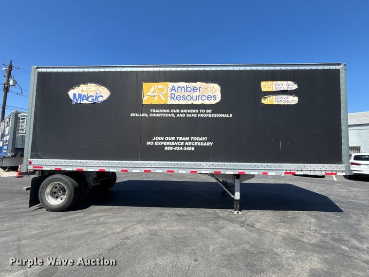 image for item EL2509 1995 Hyundai Translead HDM28WH-5050 dry van trailer