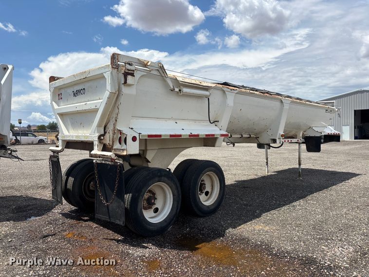 image for item EL2539 2005 Ranco Anvil end dump trailer