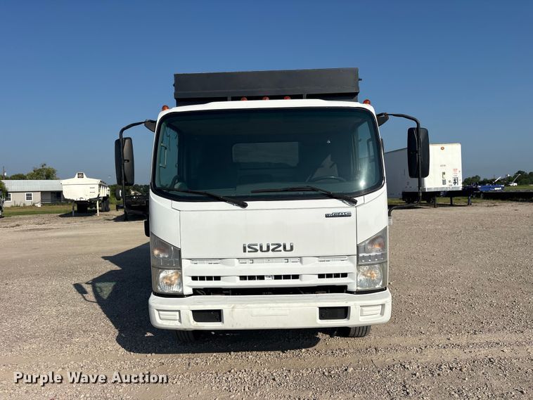 image for item ET0333 2014 Isuzu NPR roll-off container truck