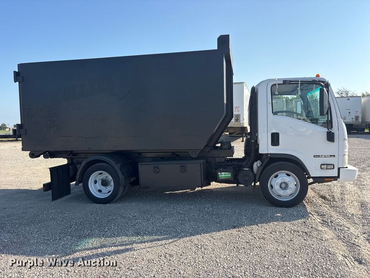 image for item ET0333 2014 Isuzu NPR roll-off container truck